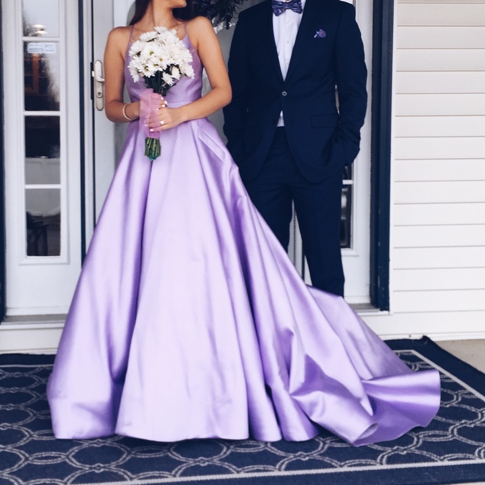 Sherri Hill Dress 52821 Lilac Pockets Size 0